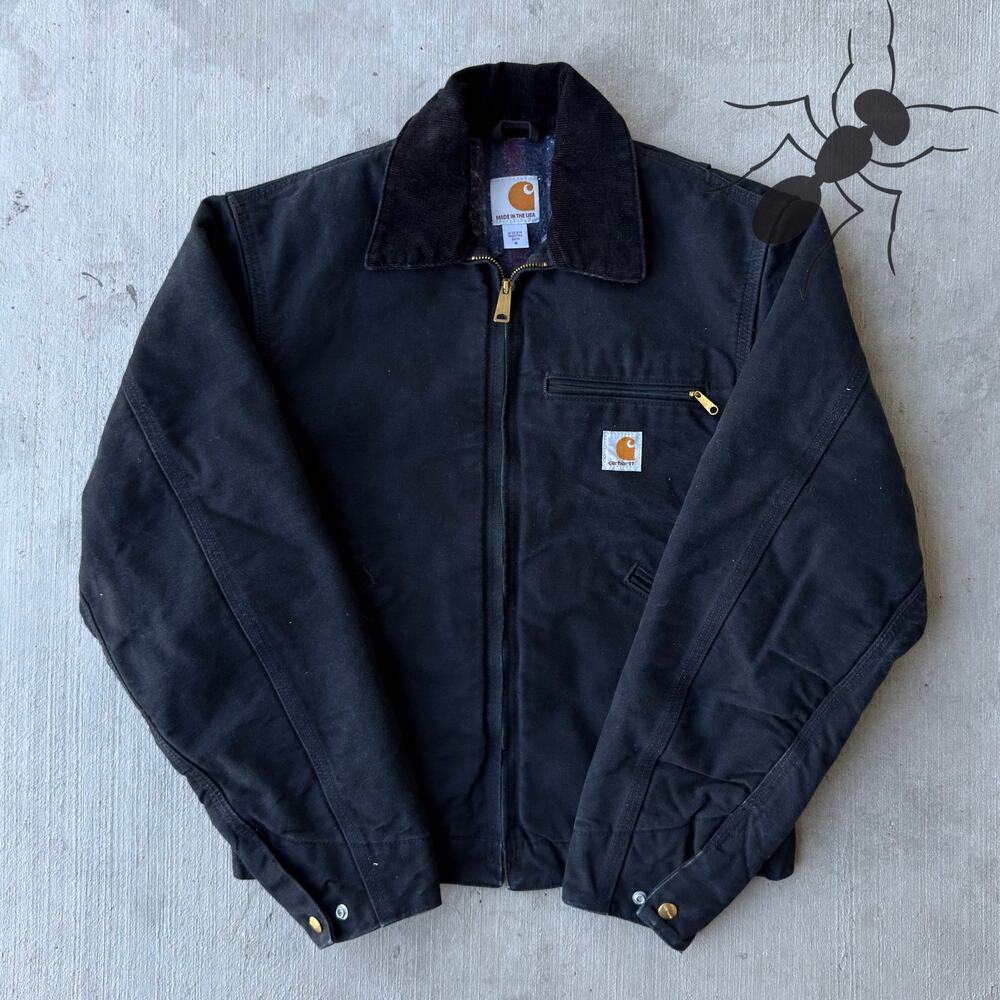Carhartt J001 black small Detroit work wear jacket